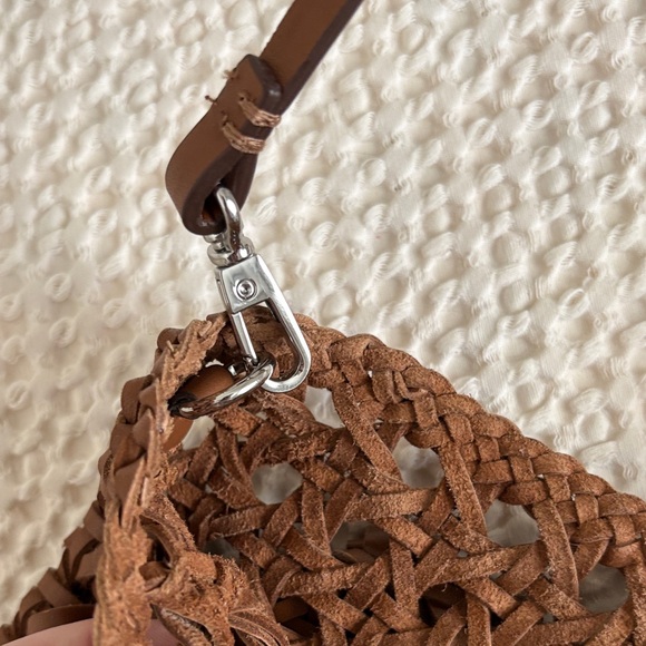 Zara Brown Woven Summer Handbag - Picture 7 of 8
